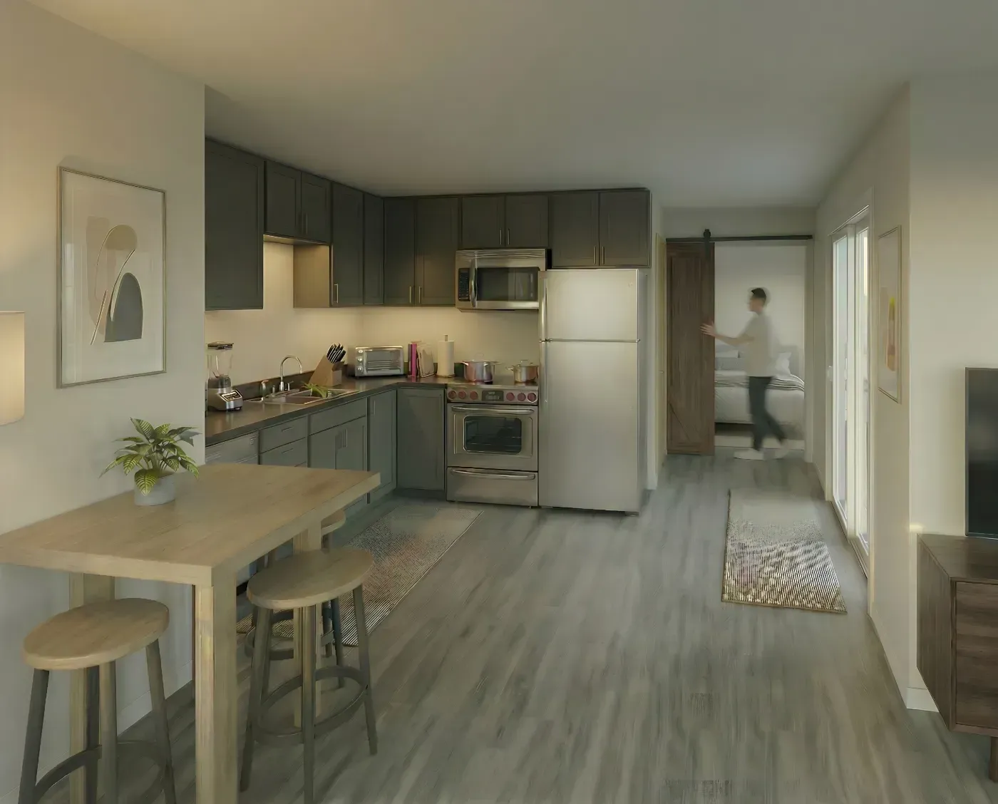 North Street two-bedroom rendering